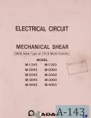 Amada-Amada M Series Shear, Electric Circuits Programming and Parts Lists Manual-M-M Series-M-1245-M-1260-M-2045-M-2060-M-2545-M-3045-M-3060-M-4045-M-4066-M-4560-01